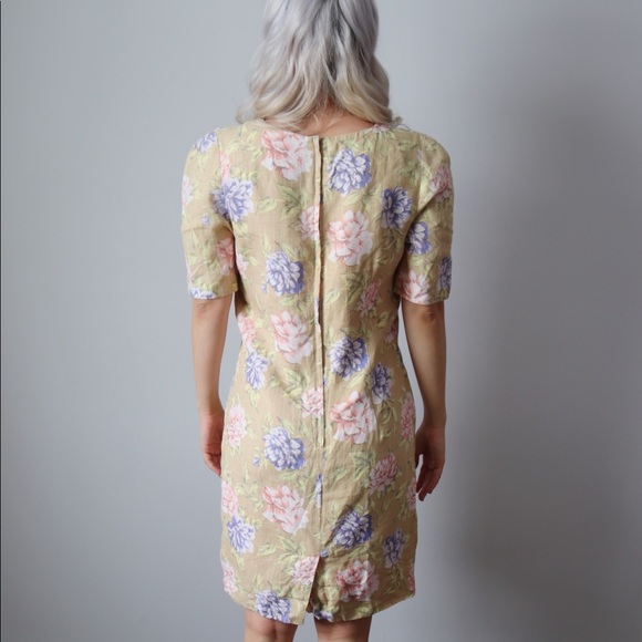 Vintage linen shift dress - Picture 4 of 8